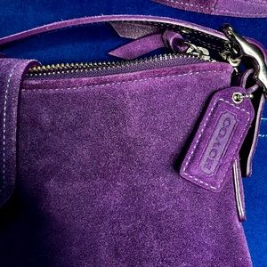Vintage PURPLE Coach has superior craftsmanship and classic style.